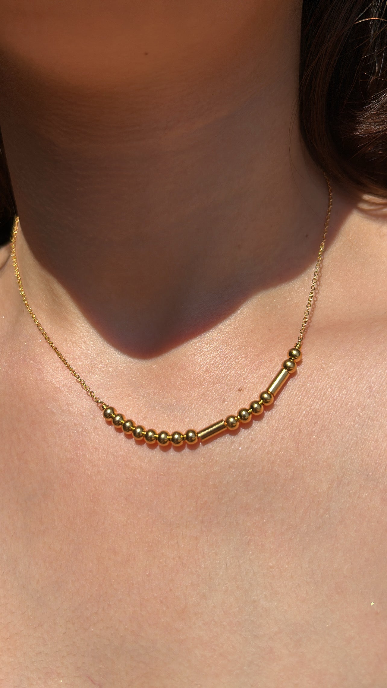 Morse code necklace