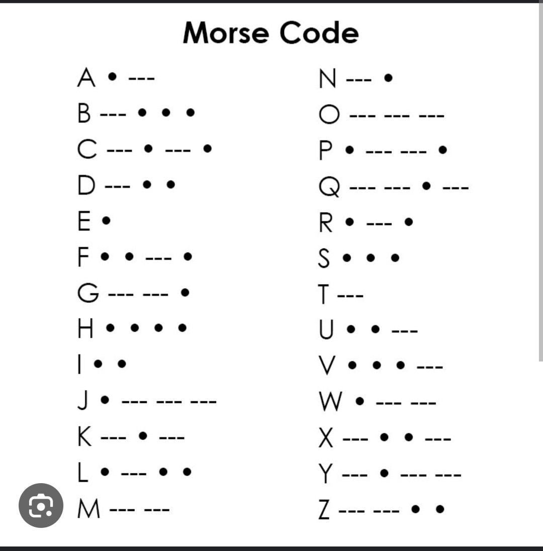 Morse code necklace