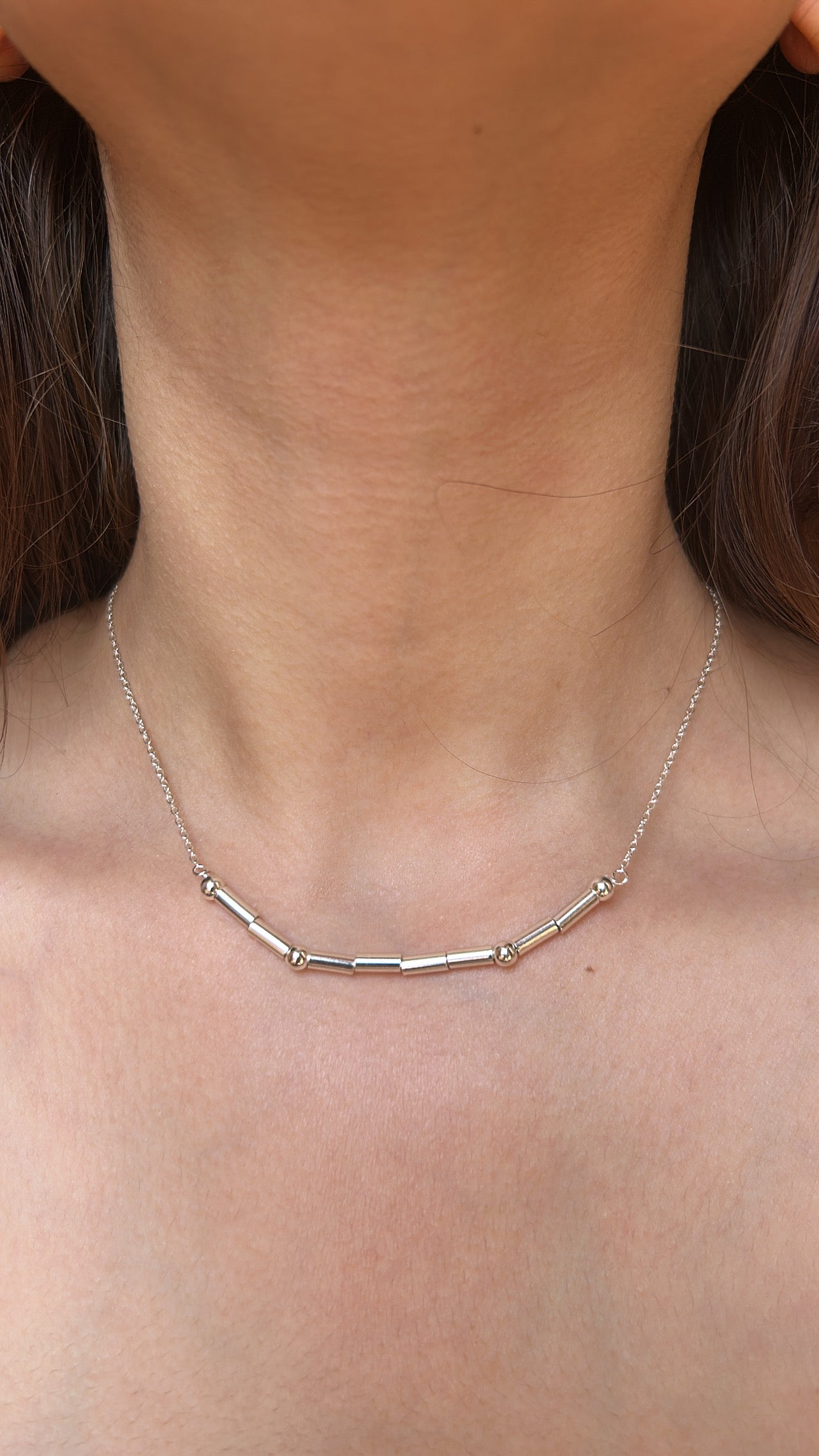 Morse code necklace
