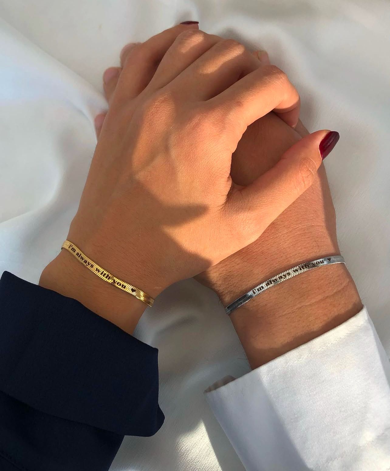 Snake skin couple bracelet