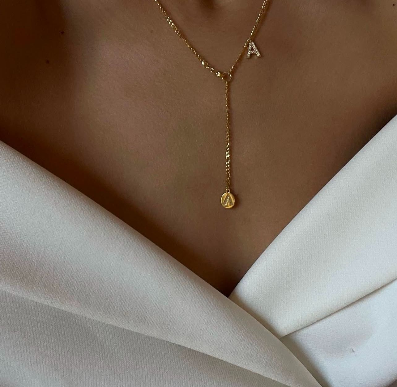 2 letters in one necklace