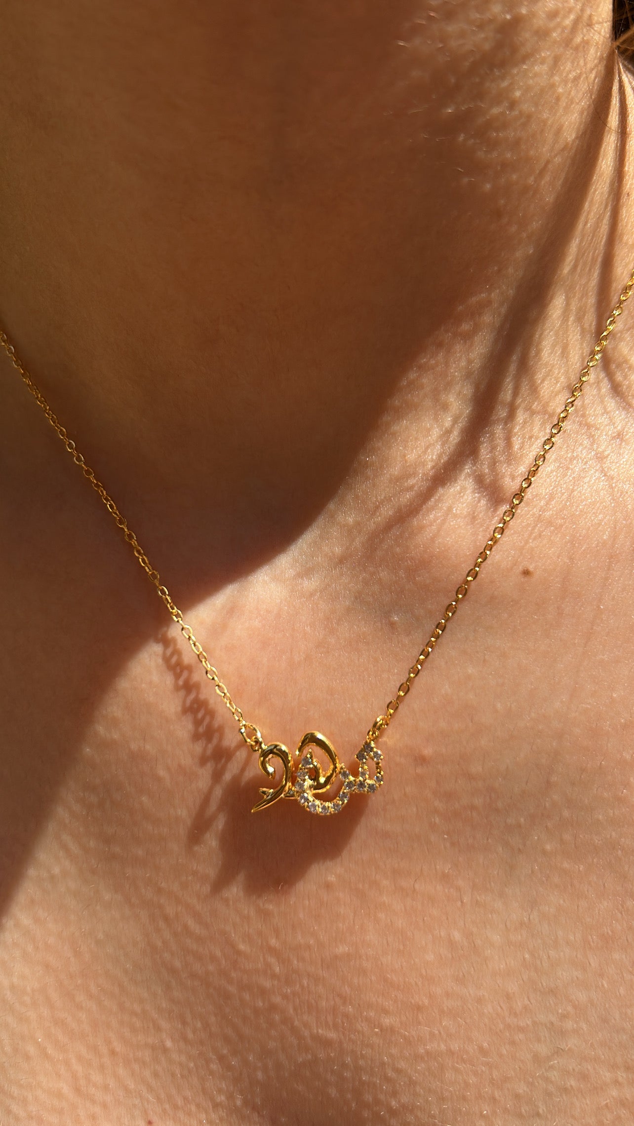 Separated name necklace