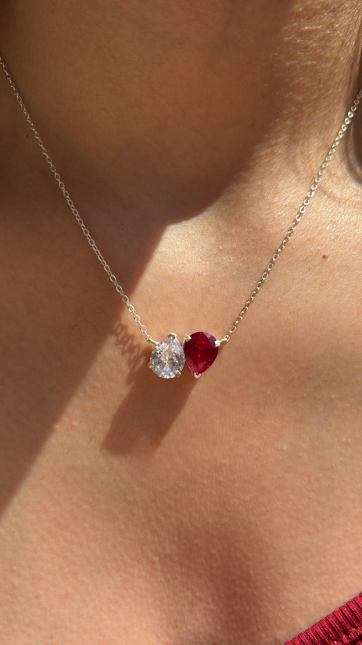 Month birthstone necklace