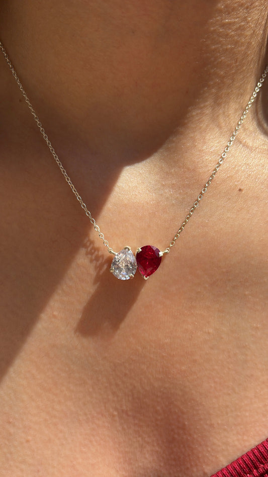 Month birthstone necklace