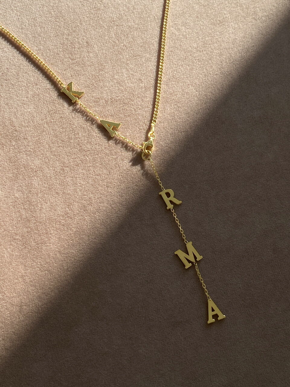 Separated name necklace