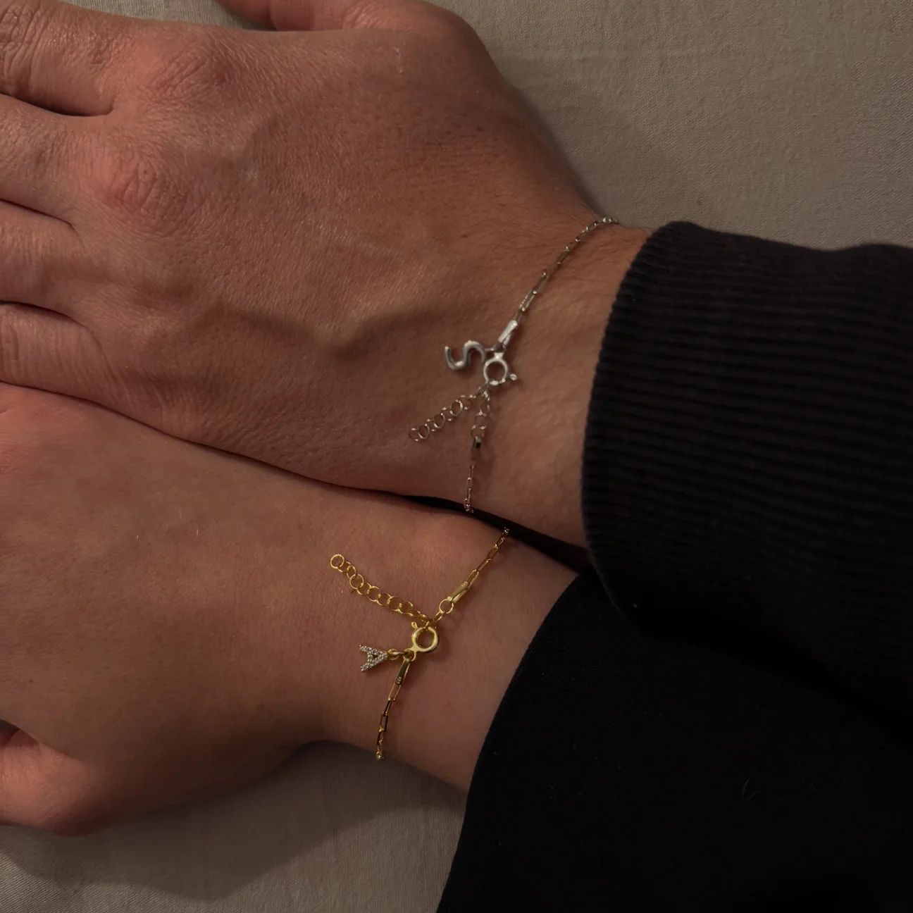 letter couple bracelet