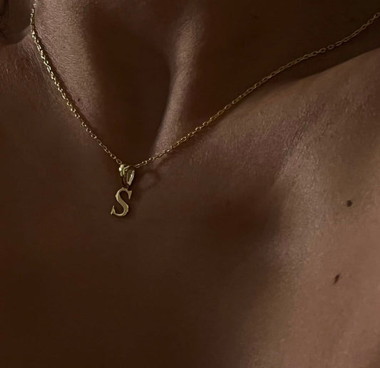 Basic letter necklace