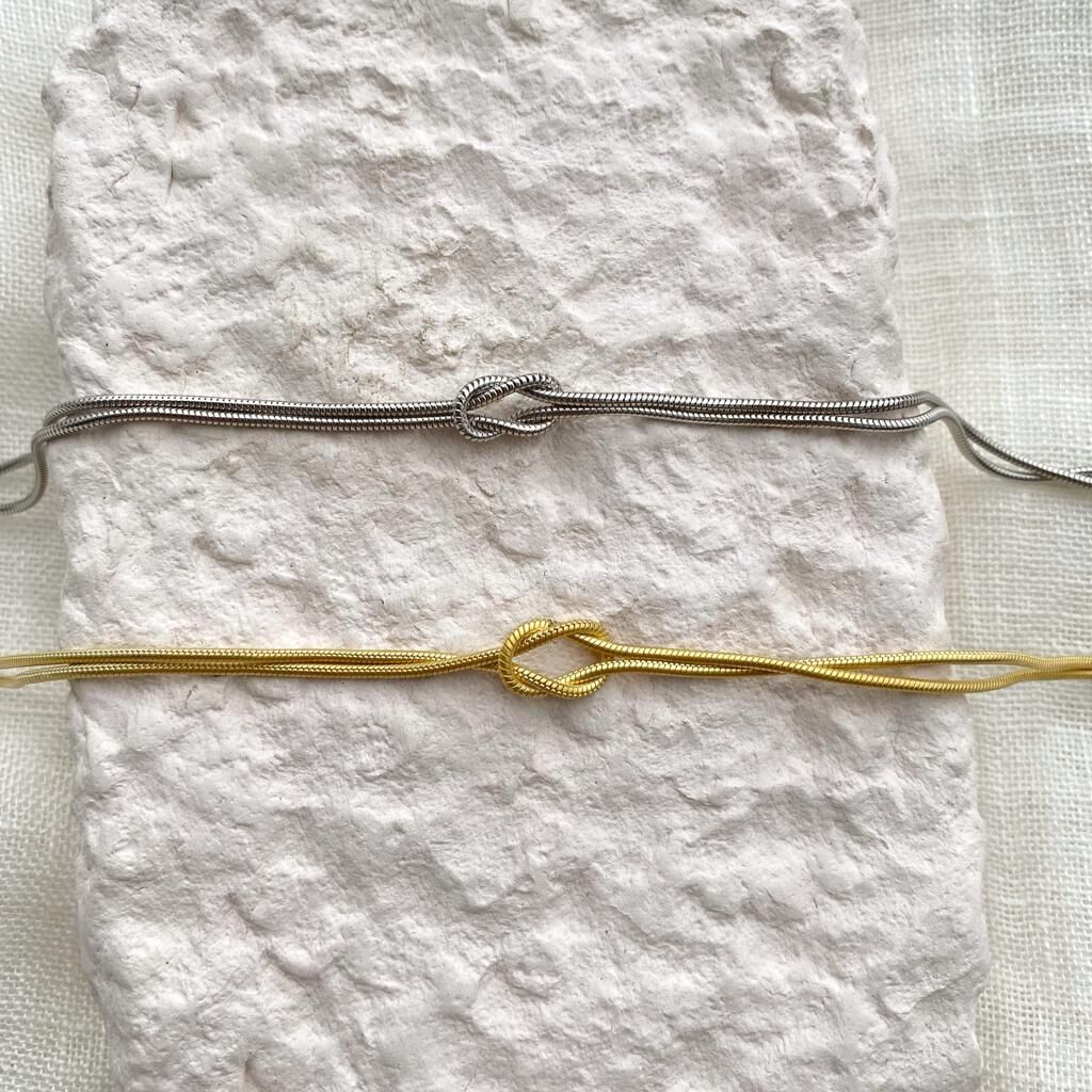 Knot Figured couple bracelet